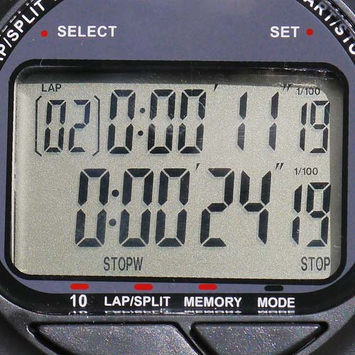 Dual Display Stopwatches